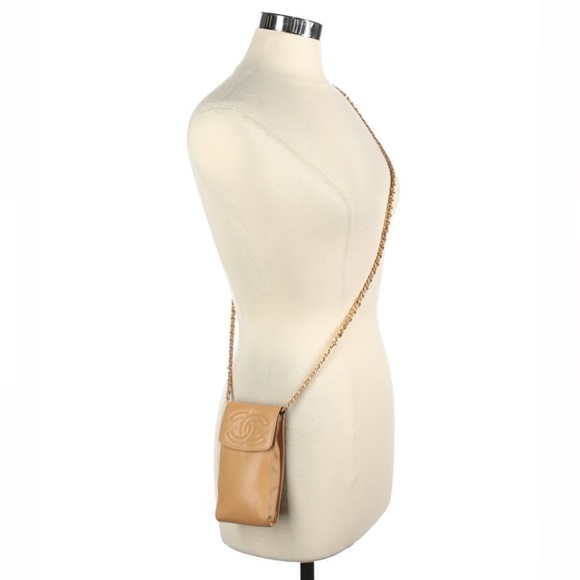 CHANEL CAVIAR SMALL CROSSBODY BAG with Chain - Picture 9 of 10